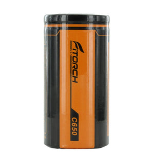 FiTorch C650 32650 6500mAh 3.7V Lithium Ion (Li-ion) Flat Top Battery for the P50