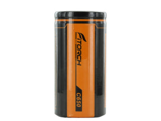 FiTorch C650 32650 6500mAh 3.7V Lithium Ion (Li-ion) Flat Top Battery for the P50