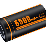 FiTorch C650 32650 6500mAh 3.7V Lithium Ion (Li-ion) Flat Top Battery for the P50