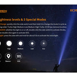 Fitorch EC30 USB-C Rechargeable LED Flashlight - 2600 Lumens - CREE XHP50.2 - Includes 1 x 21700