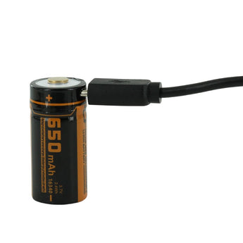 Fitorch ER20 Rechargeable LED Flashlight - CREE XPL - 1000 Lumens - Includes 1 x 16340 - Available in Black, Red, Orange, and Blue