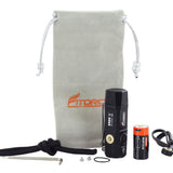 Fitorch ER20 Rechargeable LED Flashlight - CREE XPL - 1000 Lumens - Includes 1 x 16340 - Available in Black, Red, Orange, and Blue