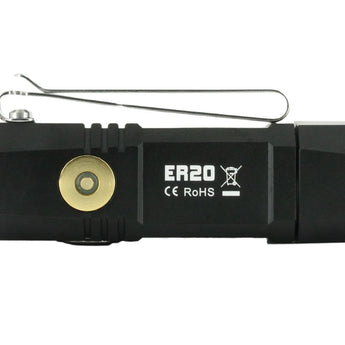 Fitorch ER20 Rechargeable LED Flashlight - CREE XPL - 1000 Lumens - Includes 1 x 16340 - Available in Black, Red, Orange, and Blue