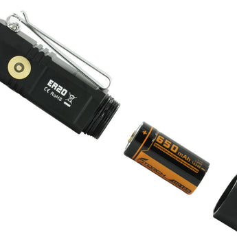 Fitorch ER20 Rechargeable LED Flashlight - CREE XPL - 1000 Lumens - Includes 1 x 16340 - Available in Black, Red, Orange, and Blue