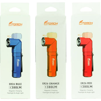 Fitorch ER26 Rechargeable LED Flashlight - Luminus SST40 - 1380 Lumens - Includes 1 x 18650