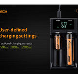 Fitorch Lii-S2 2-Channel Smart Battery Charger for Li-ion, Ni-Cd, & NiMH Batteries