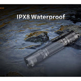 Fitorch M20 USB-C Rechargeable LED Flashlight - 3000 Lumens - Includes 1 x 18650