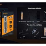 Fitorch M20 USB-C Rechargeable LED Flashlight - 3000 Lumens - Includes 1 x 18650