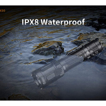 Fitorch M30 USB-C Rechargeable LED Flashlight - 3300 Lumens - Includes 1 x 18650