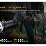 Fitorch P200 USB-C Rechargeable LED Search Light - 14000 Lumens - Includes 1 x 3.6V 24000mAh 46800 - Black or White