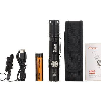 Fitorch P20C USB-C Rechargeable LED Flashlight - 1500 Lumens - CREE XP-L2 - Includes 1 x 18650