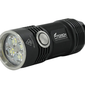 Fitorch P25 Little Fatty LED Flashlight - 4 x CREE XP-G3 - 3000 Lumens - Uses 1 x 26350 (included) - Black, Blue, or Red