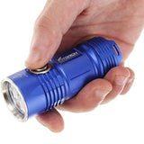 Blue Fitorch P25 LED Flashlight - Held in Hand