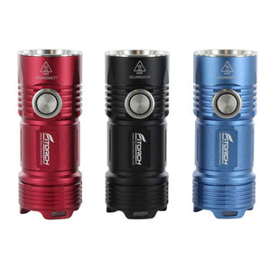 BUNDLE: 3 x Fitorch P25 Little Fatty LED Flashlight - 4 x CREE XP-G3 - 3000 Lumens -  3 x 26350 - 1 x Red, 1 x Blue and 1 x Black