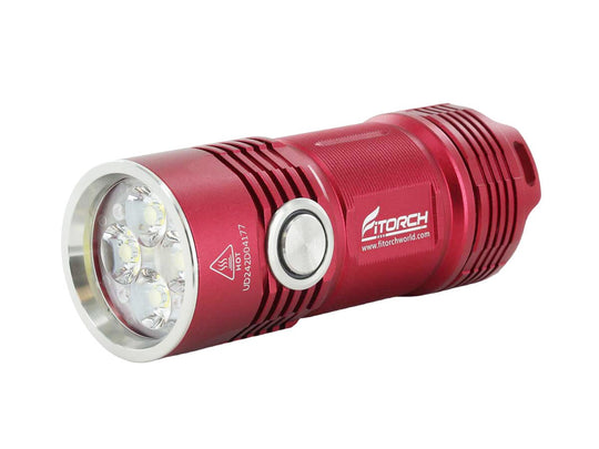 BUNDLE: Fitorch P25 LED Flashlight - Angled View
