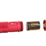 Fitorch P25 Little Fatty LED Flashlight - Open View Exposing Battery