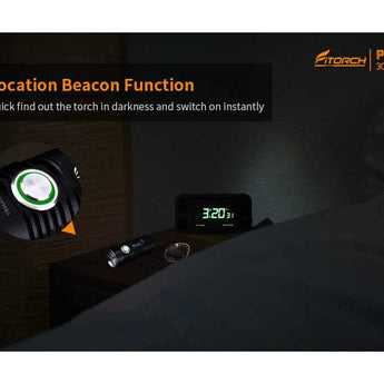 Fitorch P25 Little Fatty LED Flashlight - 4 x CREE XP-G3 - 3000 Lumens - Uses 1 x 26350 (included) - Black