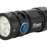 BUNDLE: Fitorch P25GT LED Flashlight - 4 x CREE XP-G3 -3000 Lumens - Includes 1 x 26350 and 1 x ET25GT Extender Tube