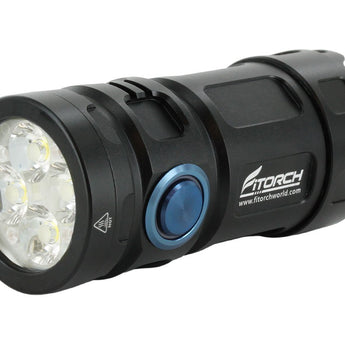 BUNDLE: Fitorch P25GT LED Flashlight - 4 x CREE XP-G3 -3000 Lumens - Includes 1 x 26350 and 1 x ET25GT Extender Tube