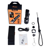 Fitorch P30RGT Rechargeable Tactical LED Flashlight and PowerBank - CREE XP-L - 1180 Lumens - Uses 1 x 18650 (included) or 2 x CR123A