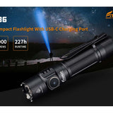 Fitorch P36 USB-C Rechargeable LED Flashlight - Luminus SFT-70 - 3000 Lumens - Includes 1 x 21700