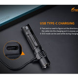 Fitorch P36 USB-C Rechargeable LED Flashlight - Luminus SFT-70 - 3000 Lumens - Includes 1 x 21700