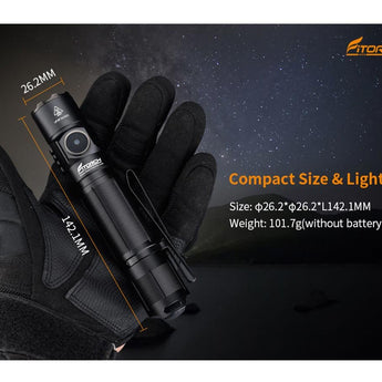 Fitorch P36 USB-C Rechargeable LED Flashlight - Luminus SFT-70 - 3000 Lumens - Includes 1 x 21700