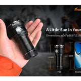 Fitorch P50 Little Monster USB-C Rechargeable LED Searchlight - 10000 Lumens - Includes 1 x 32650 - Black or White