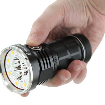 Fitorch P50 Little Monster USB-C Rechargeable LED Searchlight - 10000 Lumens - Includes 1 x 32650 - Black or White