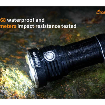 Fitorch P50 Little Monster USB-C Rechargeable LED Searchlight - 10000 Lumens - Includes 1 x 32650 - Black or White