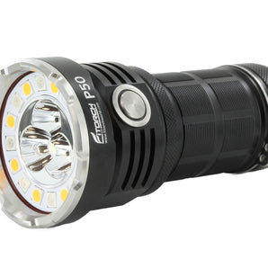 Fitorch P50 Little Monster USB-C Rechargeable LED Searchlight - 10000 Lumens - Includes 1 x 32650 - Black or White