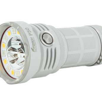 Fitorch P50 Little Monster USB-C Rechargeable LED Searchlight - 10000 Lumens - Includes 1 x 32650 - Black or White