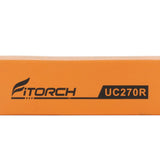 Fitorch UC270R 21700 5000mAh 3.7V High-Drain Lithium Ion (Li-ion) Flat Top Battery with Built-in USB-C Charging Port