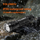 Folomov 18650M LED Flashlight - CREE XP-P - 1020 Lumens - Includes 1 x 18650