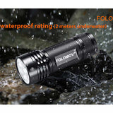 Folomov 26650S LED Flashlight - 5 x CREE XP-G2 - 2000 Lumens - Includes 1 x 3.7V 5000mAh 26650