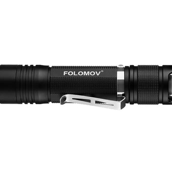 Folomov D4 LED Flashlight - CREE XP-L - 1080 Lumens - Includes 1 x 3.7V 2600mAh 18650