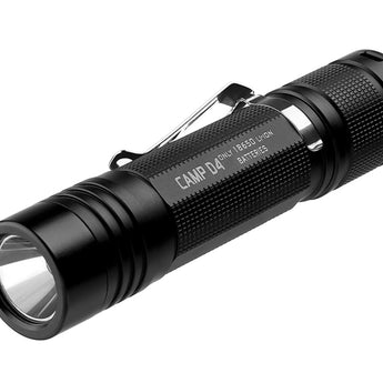 Folomov D4 LED Flashlight - CREE XP-L - 1080 Lumens - Includes 1 x 3.7V 2600mAh 18650