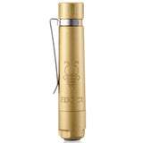 Folomov EDC-C1 LED Flashlight - Nichia E21A - 335 Lumens - Includes 1 x 3.7V 10440 - Available in Brass