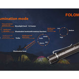 Folomov EDC-C1 Flashlight - Nichia E21A LED - 400 Lumens - Includes USB-Rechargeable Li-Ion Battery - Brass or Aluminum