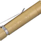 Folomov EDC-C1 LED Flashlight - Nichia E21A - 335 Lumens - Includes 1 x 3.7V 10440 - Available in Brass