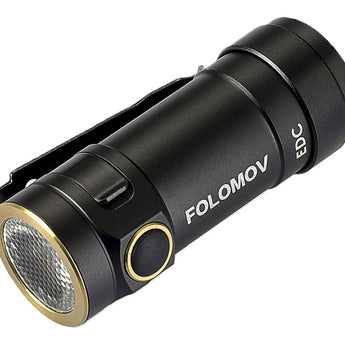 Folomov EDC-C2 LED Flashlight - CREE XT-E - 525 Lumens - Includes 1 x 3.7V 14300