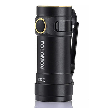 Folomov EDC-C2 LED Flashlight - CREE XT-E - 525 Lumens - Includes 1 x 3.7V 14300