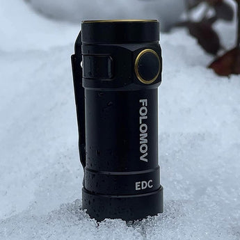 Folomov EDC-C2 LED Flashlight - CREE XT-E - 525 Lumens - Includes 1 x 3.7V 14300