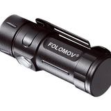 Folomov EDC-C2 LED Flashlight - Nichia E21A - 600 Lumens - Includes 1 x 3.7V 14300 - Grey