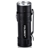 Folomov EDC-C2 LED Flashlight - Nichia E21A - 400 Lumens - Includes 1 x 3.7V 14300