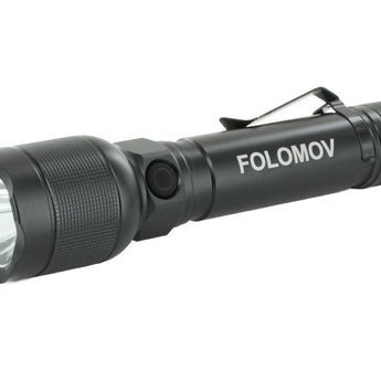 Folomov EDC H4 USB-C Rechargeable LED Flashlight - Nichia NVSW519A - 1000 Lumens - Uses Built-in 2600mAh Li-ion Battery Pack