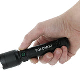 Folomov EDC H4 USB-C Rechargeable LED Flashlight - Nichia NVSW519A - 1000 Lumens - Uses Built-in 2600mAh Li-ion Battery Pack