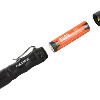 Folomov Hero LED Flashlight - CREE XHP50.2 - 2300 Lumens - Includes 1 x 18650