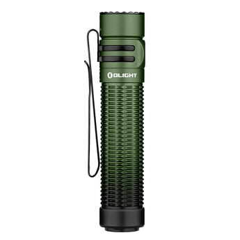 Olight Warrior Mini 3 Rechargeable LED Flashlight - 1750 Lumens - Includes 1 x 18650 - Black, Forest Gradient, Midnight Horizon, Desert Tan, or Zombie Green