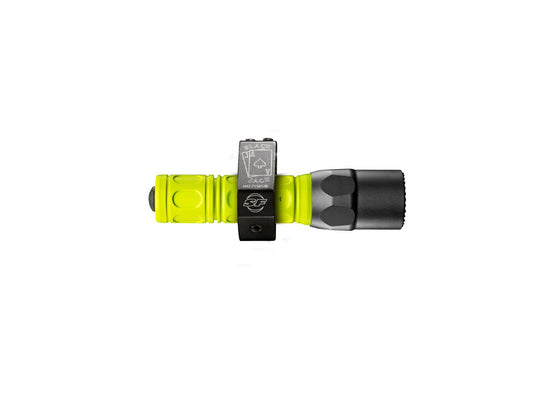 SureFire G2X Tactical Single-Output LED Flashlight With Black Jack Helmet Mount - 200 Lumens - Fire Rescue Edition - Florescent Yellow